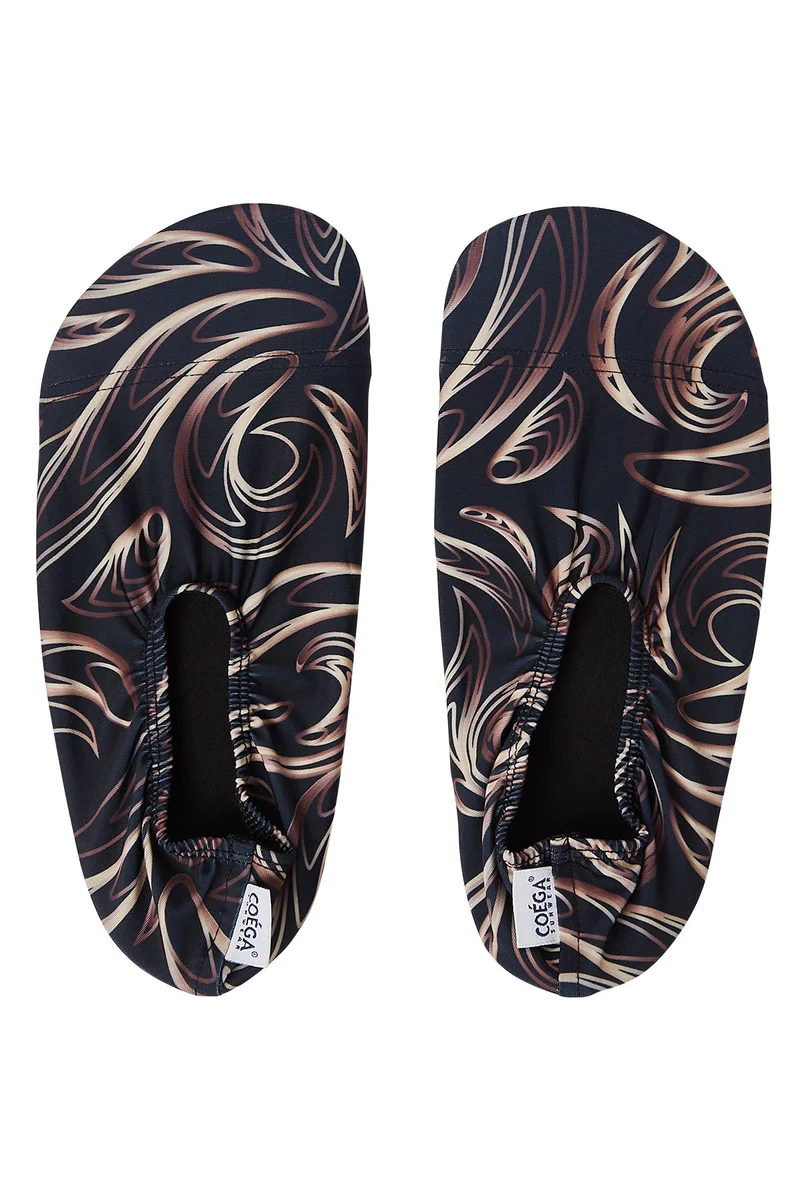كويجا صن وير COEGA Ladies Adult Pool Shoes - Nero Golden Swirls