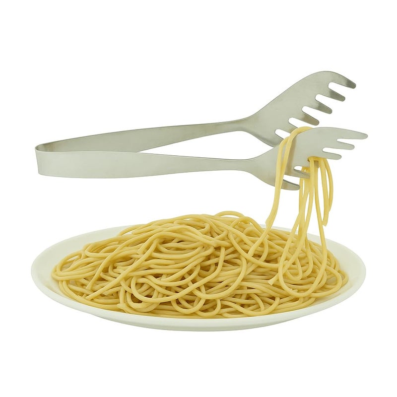 v c مقبض ملقط سلطة سباغيتي من الفولاذ المقاوم للصدأ، عبوة من قطعة واحدة - Image 2