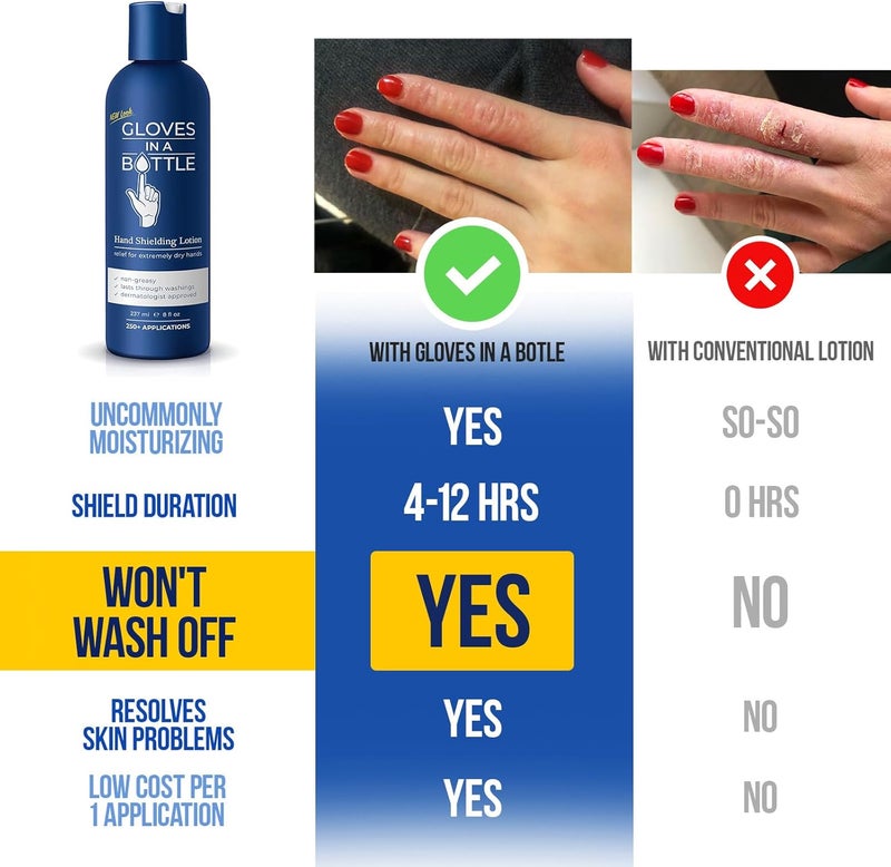 Gloves In A Bottle Hand Shielding Lotion for Extremely Dry Skin, 8 Ounce - Image 5
