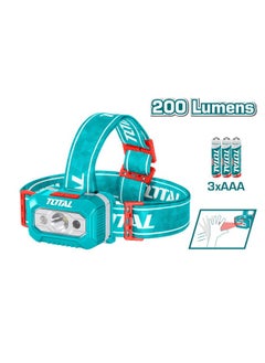 Super Total Headlamp 200 Lumens | 3xAAA Battery | 91m Beam Distance | IPX4 Waterproof | Brightness Levels: Max 200 & Low 100 Lumens - pzsku/ZC955BEE01C4F4BCD3C82Z/45/_/1729269260/b4efea10-ce3f-4363-8d32-a4272da83eef