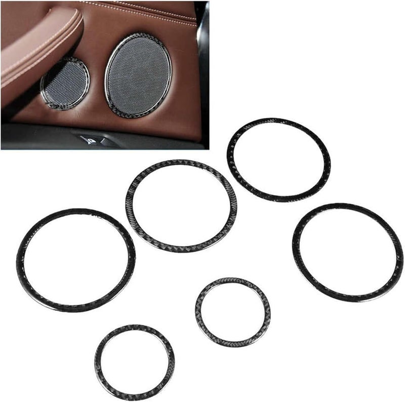 DEMULAX Carbon Fiber Car Door Speaker Trim Rings - Image 5