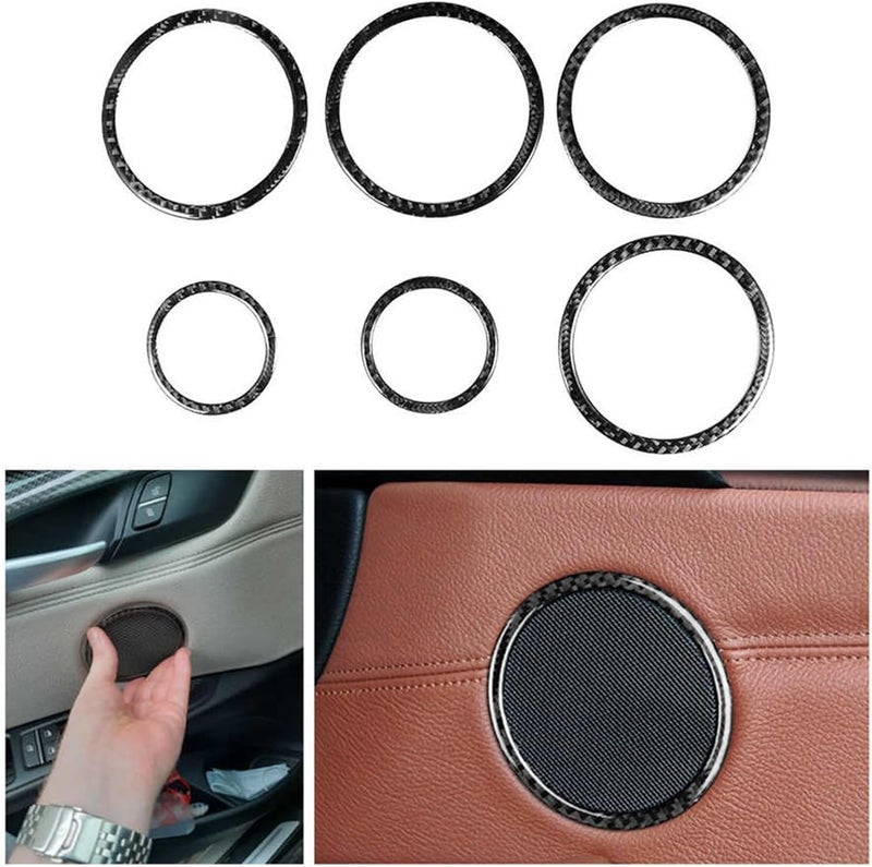 DEMULAX Carbon Fiber Car Door Speaker Trim Rings - Image 4
