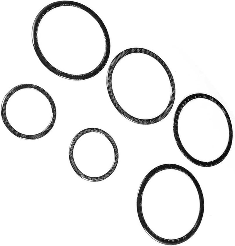 DEMULAX Carbon Fiber Car Door Speaker Trim Rings - Image 2