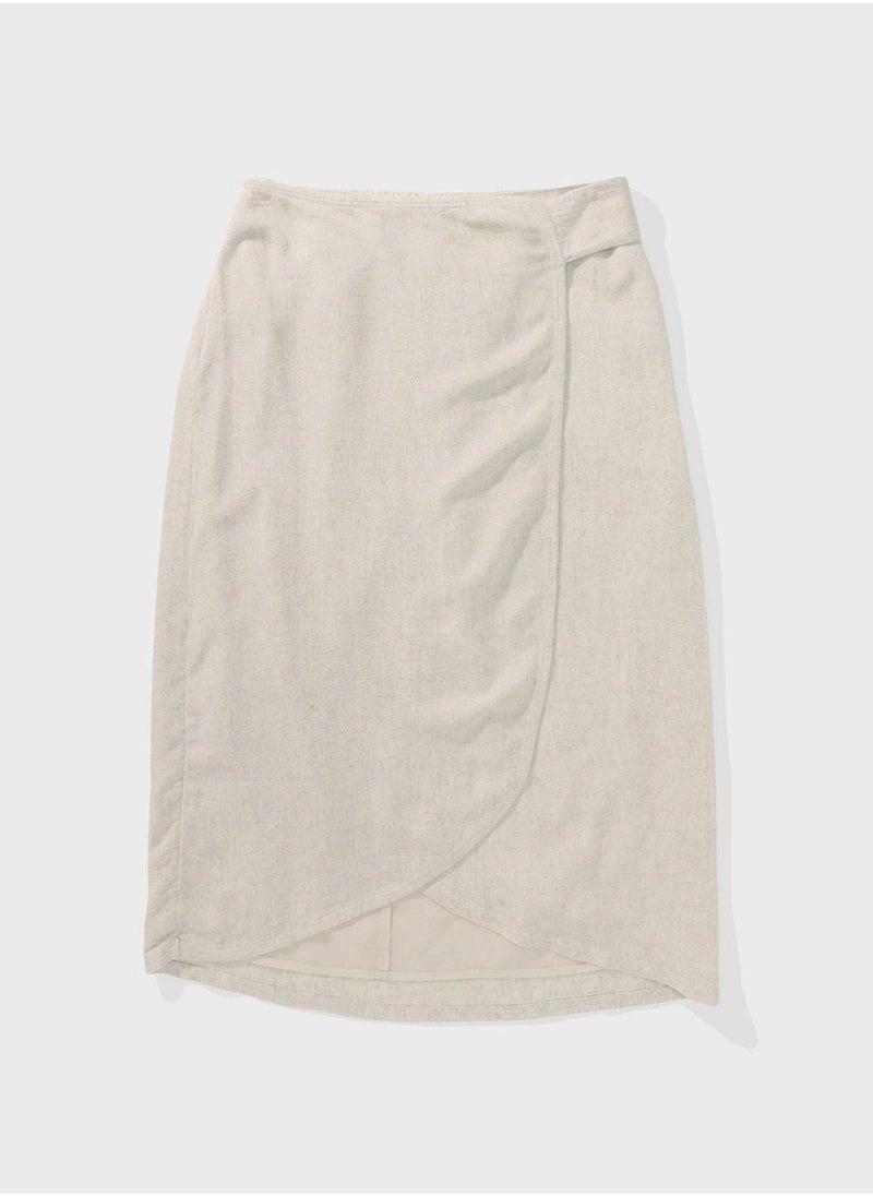 American Eagle High Waist Wrap Skirt  - Image 3