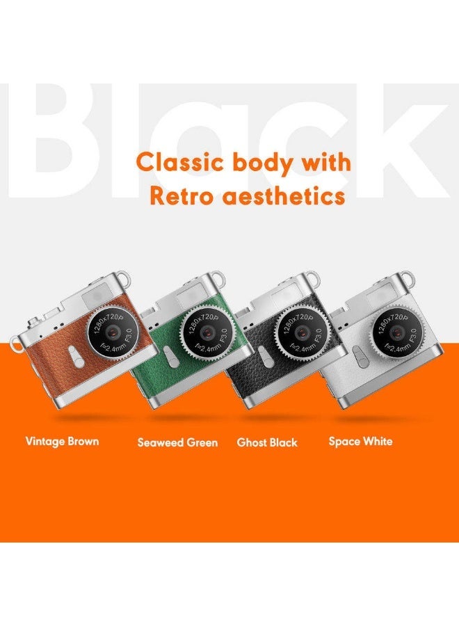 Mini Retro Digital Camera 720p HD Video – Portable Compact Camcorder with 30FPS Video, Wide Zoom, Switchable Creative Filters, Instant Photo Capture, Lightweight Beginner-Friendly Pocket Camera for Travel and Gifts (white) - Image 2