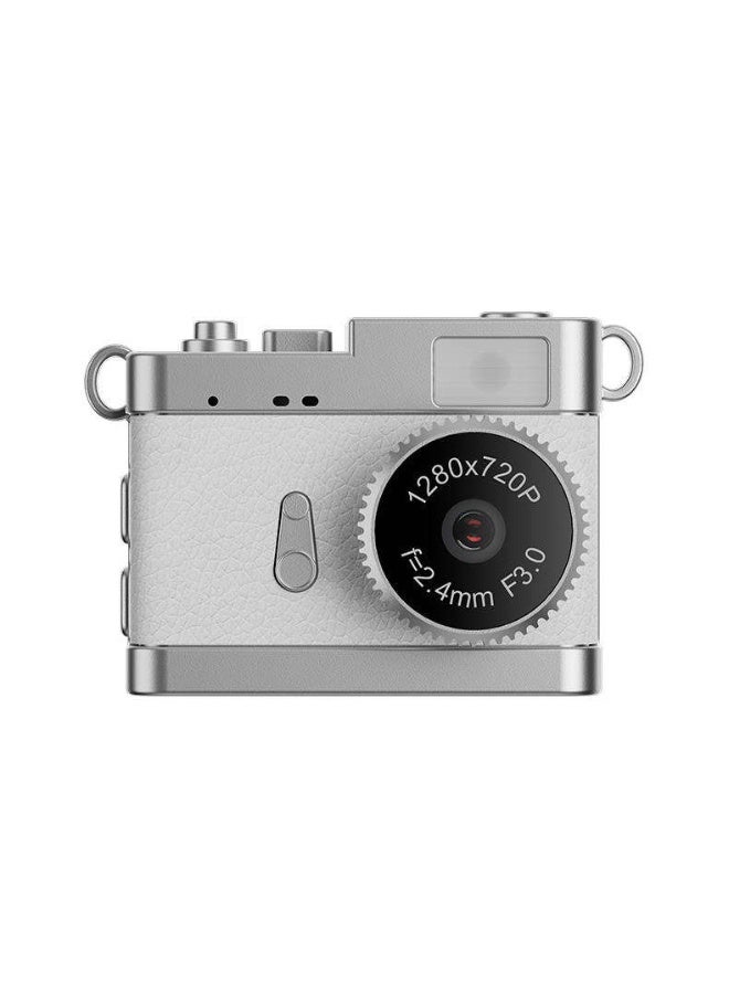 Mini Retro Digital Camera 720p HD Video – Portable Compact Camcorder with 30FPS Video, Wide Zoom, Switchable Creative Filters, Instant Photo Capture, Lightweight Beginner-Friendly Pocket Camera for Travel and Gifts (white) - Image 1