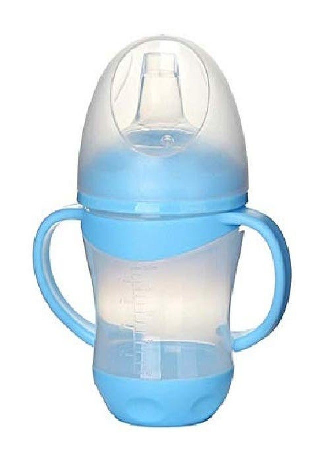 Lappu Bpa Free Unbreakable Sippy Cup (Sipper Mugs for Kids/Children/Babies/Infants) Spout Infant PP/Water/Juice Training Sipper Cup with Handles 160 ml (Blue) - Image 4