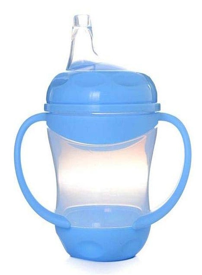 Lappu Bpa Free Unbreakable Sippy Cup (Sipper Mugs for Kids/Children/Babies/Infants) Spout Infant PP/Water/Juice Training Sipper Cup with Handles 160 ml (Blue) - Image 2