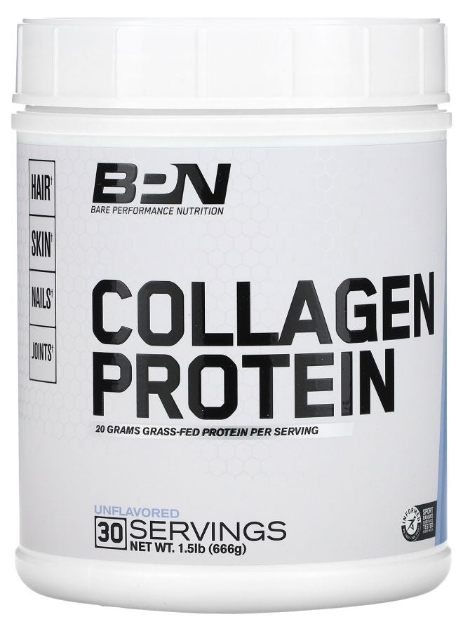 Bare Performance Nutrition Collagen Protein Unflavored 1.5 lb (666 g)