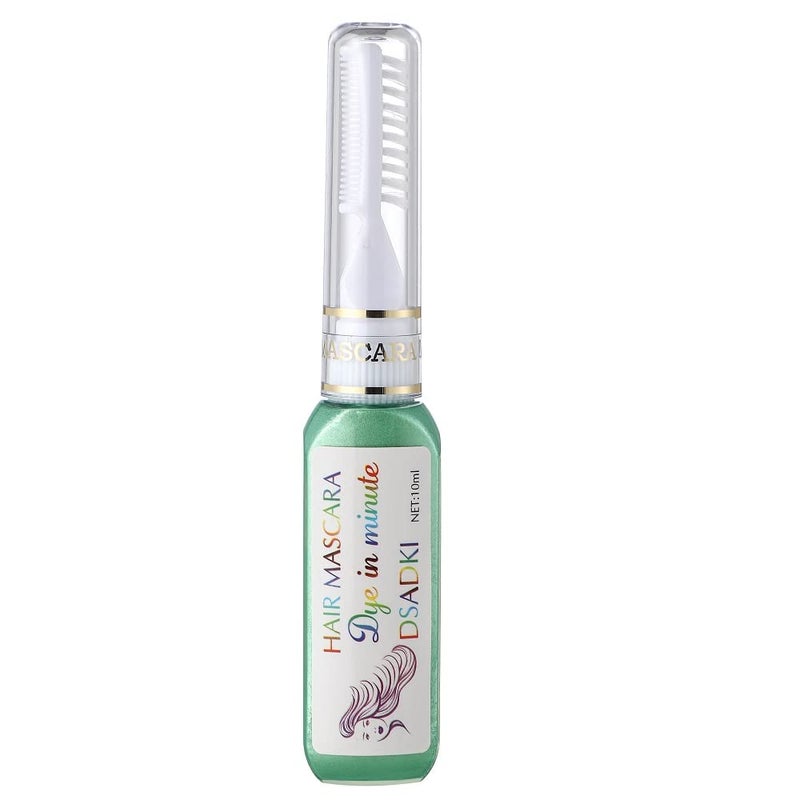 DSADKI Temporary Hair Color Mascara Washable Hair Dye Stick Non-toxic Instant Hair Chalk Dye for Girls Women (Green)
