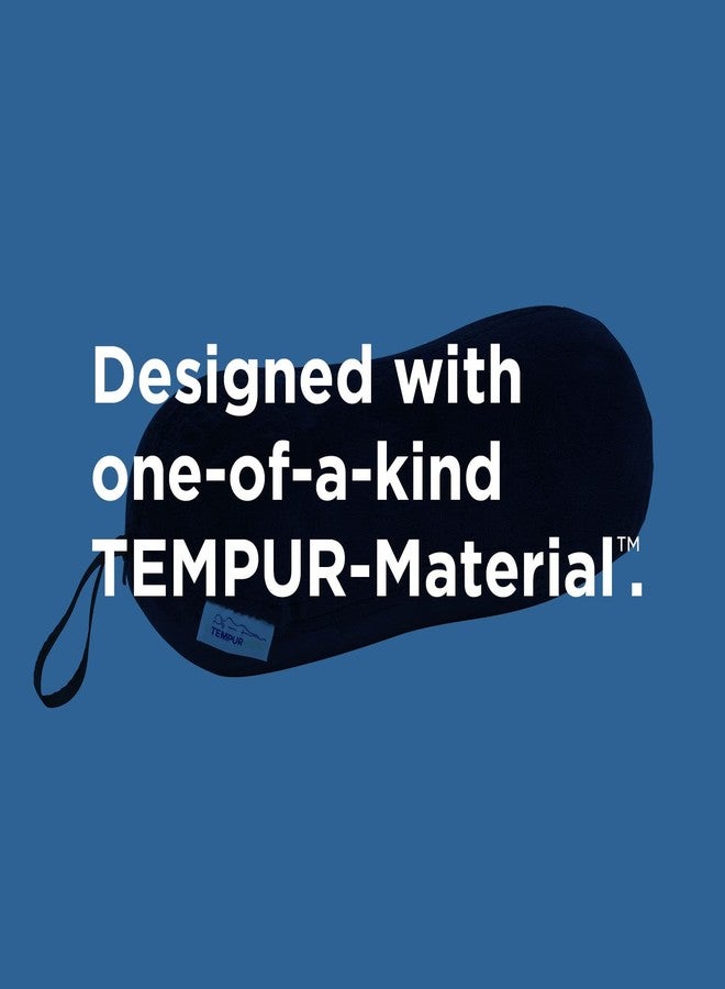 Tempur-Pedic All-Purpose Memory Foam Travel Pillow, Peanut-Shaped Lumbar Pillow for Neck and Back Pressure Relief, Navy - Image 5