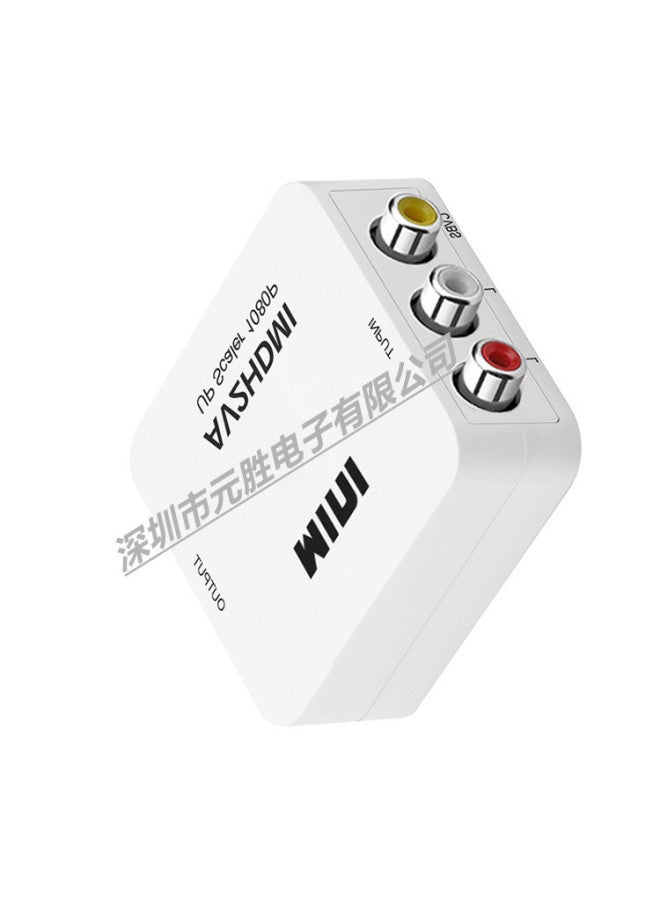 AV HDMI Video Signal Converter AV2HDMI AV To HDMI AV-Color:HDMI-AV White  - Image 1