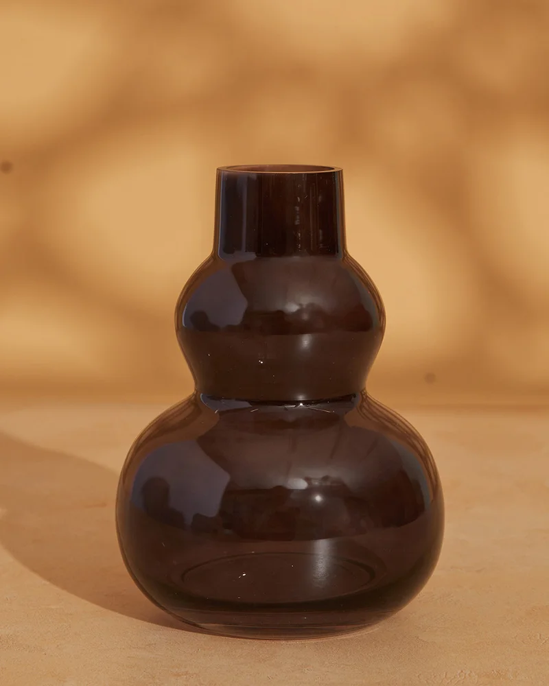 REDTAG Brown Round Glass Vase