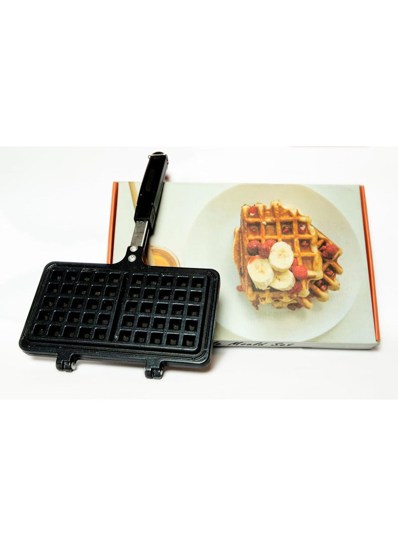 COOK'S MAID COOKS MAID Waffle MakerDeep Fill NonStick Plates Teflon Coating for Easy Clean 2 Slice Mini Waffle Baking Pan Bakeware for Snacks Breakfast  - Image 3
