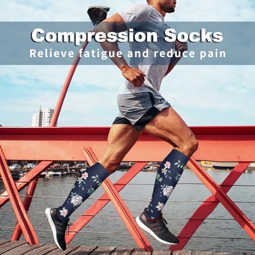 Bluemaple Compression Socks for Women & Men Circulation (6 Pairs) 15-20 mmHg is Best Support for Athletic Running Cycling - Image 4