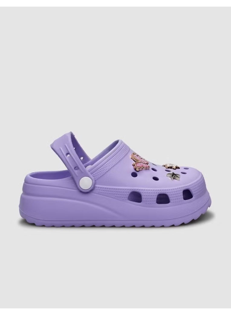 Cabani Sonimix Lilac Stone Detailed Women's Eva Slippers - Image 1
