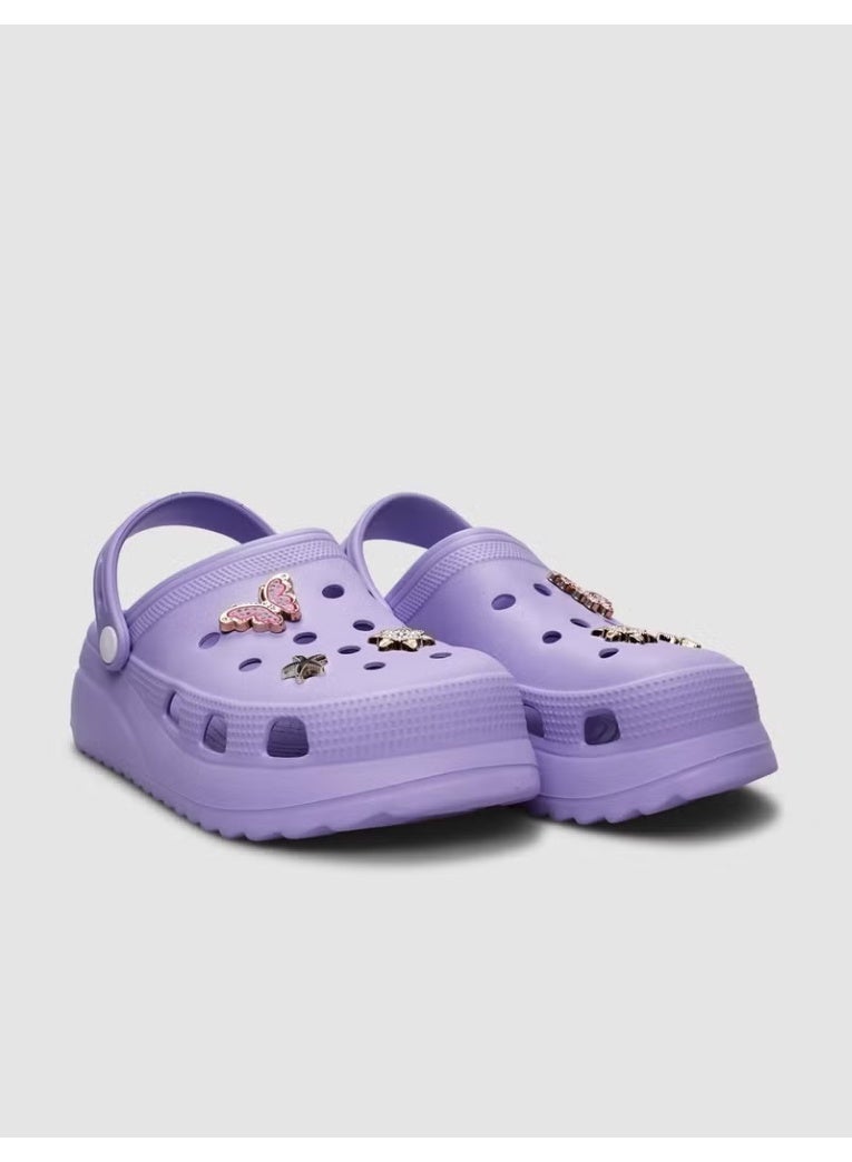 Cabani Sonimix Lilac Stone Detailed Women's Eva Slippers - Image 2