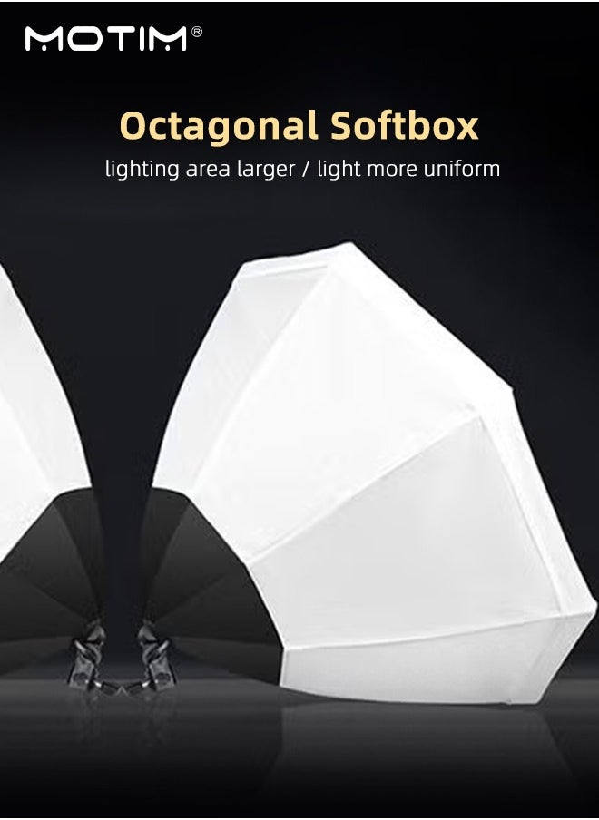 Motim - Professional Photography Softbox Lighting Kit With 150W LED 3 Colors LED Bulb, Umbrellas Softbox With Remote Controller for Video Recording, Portraits Product Shooting - Image 1