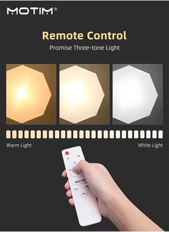 Motim - Professional Photography Softbox Lighting Kit With 150W LED 3 Colors LED Bulb, Umbrellas Softbox With Remote Controller for Video Recording, Portraits Product Shooting - Image 1