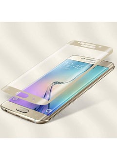 Shiny Gold 3D Tempered Glass Screen Protector For Samsung Galaxy S6 Edge