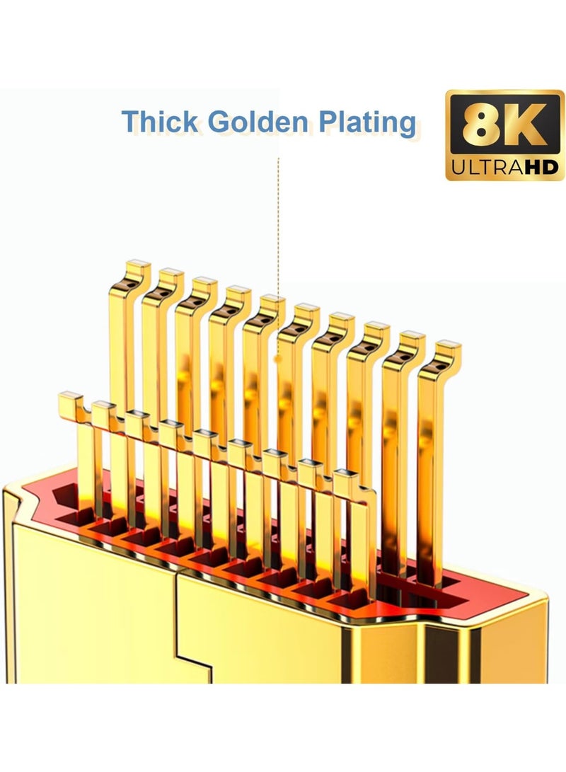 AOC HDMI 2.1 Fiber Optic Cable 20M – Ultra High Speed 48Gbps – 8K/60Hz & 4K/120Hz – Kink-Resistant Long Cable for Cinema & Gaming - Image 3