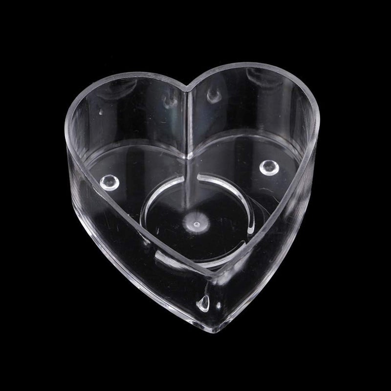 Urban Moon Acrylic Heart Shaped Tealight Cups, Polycarbonate Pre-Waxed Empty Tealight Containers/Mould for DIY Candle Making - Pack of 200 Piece - Image 5