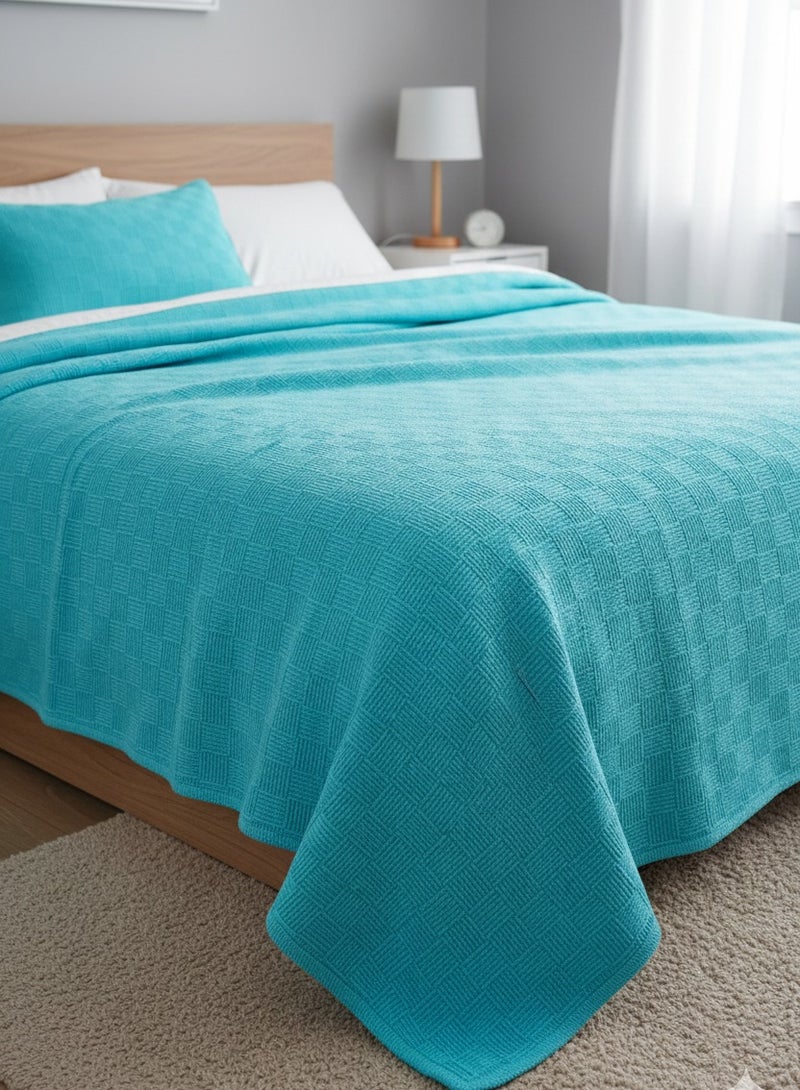 Nile Weave Elegant Egyptian Cotton Leno Throw Blanket – ultra-soft, lightweight, and beautifully crafted. Enjoy luxurious comfort, breathable warmth, and timeless sophistication in any room. - Image 2