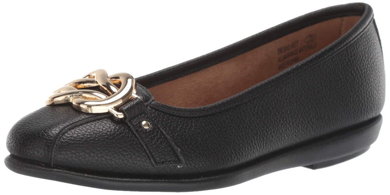 AEROSOLES أيروسولز أحذية نسائية بيغ بيت بكعب مسطح، أسود، 11 عريض - Image 4