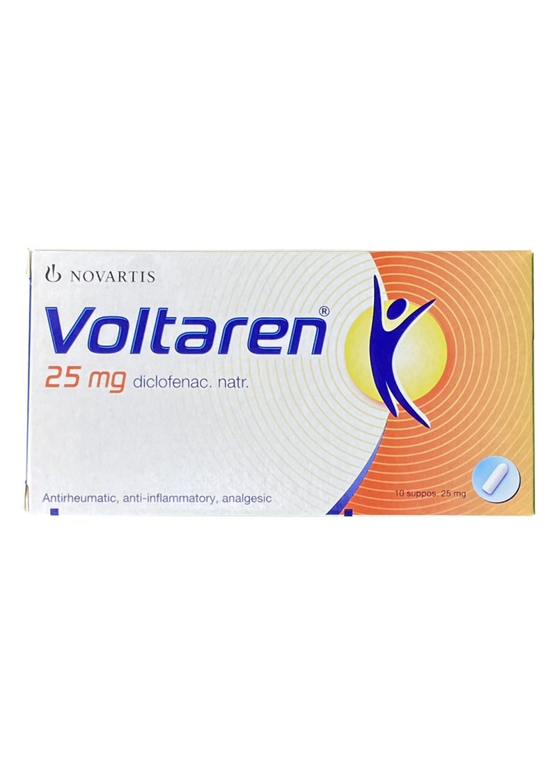 NOVARTIS - Voltaren 25Mg Supp.10'S - Image 1