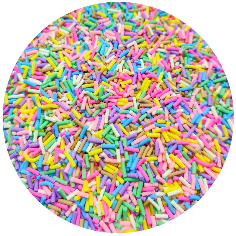 Mulutoo 100g Resin Fake Sprinkles Fake Candy Sprinkles Clay Sprinkles Polymer Sprinkles Polymer Clay Slices for Nail Art DIY Phone Case Crafts Mixed colorA15 - Image 3