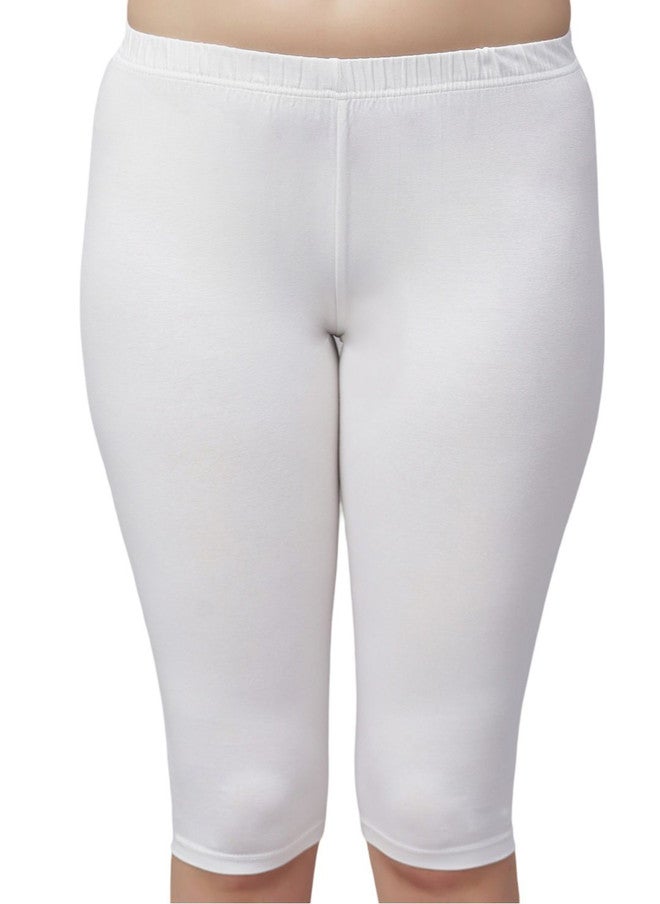 Red Rose RedRose Women White Solid Mid-Rise Cycling Sports Shorts - Image 5