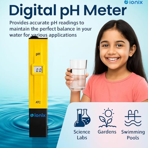 IONIX Imported Digital Pen Type PH Meter with Calibration Accessories for Water Testing (Multicolour) - Image 2