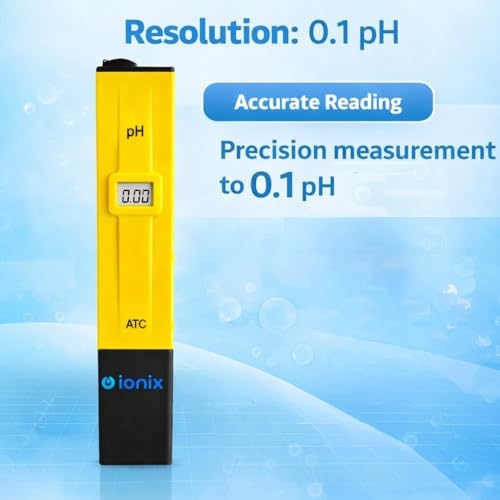 IONIX Imported Digital Pen Type PH Meter with Calibration Accessories for Water Testing (Multicolour) - Image 4