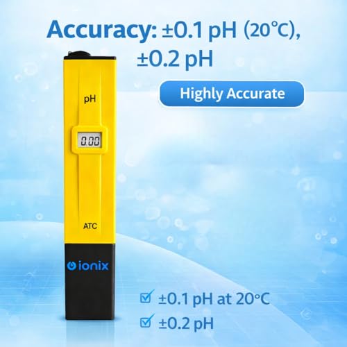 IONIX Imported Digital Pen Type PH Meter with Calibration Accessories for Water Testing (Multicolour) - Image 5