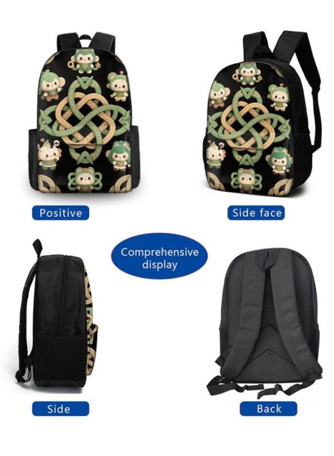 Cute cartoon companion, fashionable and practical bag set (students, children, friends outings, mountain climbing, etc. are available) - 431  - Image 3