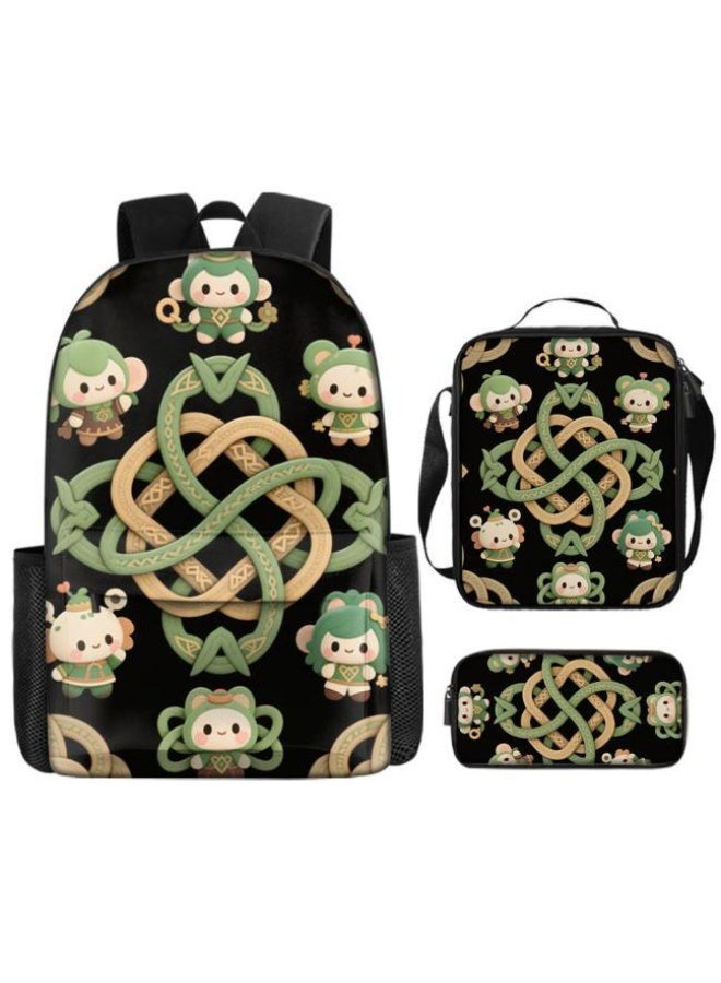 Cute cartoon companion, fashionable and practical bag set (students, children, friends outings, mountain climbing, etc. are available) - 431  - Image 1