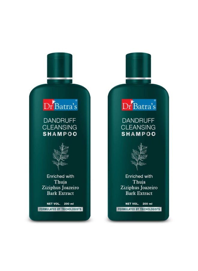 Dr Batra's Dandruff Cleansing Shampoo Enriched With Thuja 200 ml - Pack of 2 - Image 1