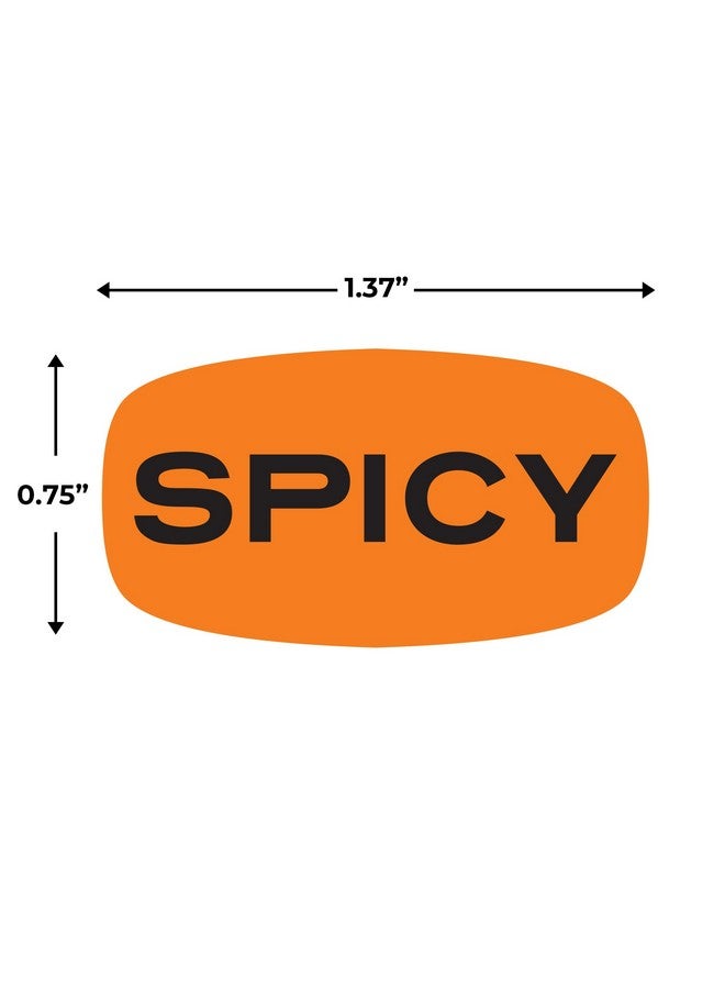 Sutter Signs 500pcs Spicy Stickers Grocery Store Hot Food Labels 1 Roll by Sutter Signs - Image 2