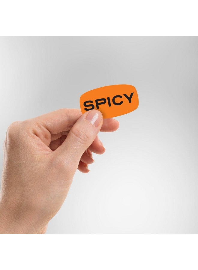 Sutter Signs 500pcs Spicy Stickers Grocery Store Hot Food Labels 1 Roll by Sutter Signs - Image 3