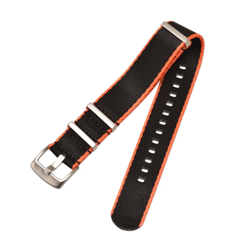 Bluejw Multi-Colors Nylon Watch Strap 18mm 20mm 22mm 24mm Adjustable Canvas Replacement Wristband for Men and Women – Durable, Lightweight & Comfortable - Image 1