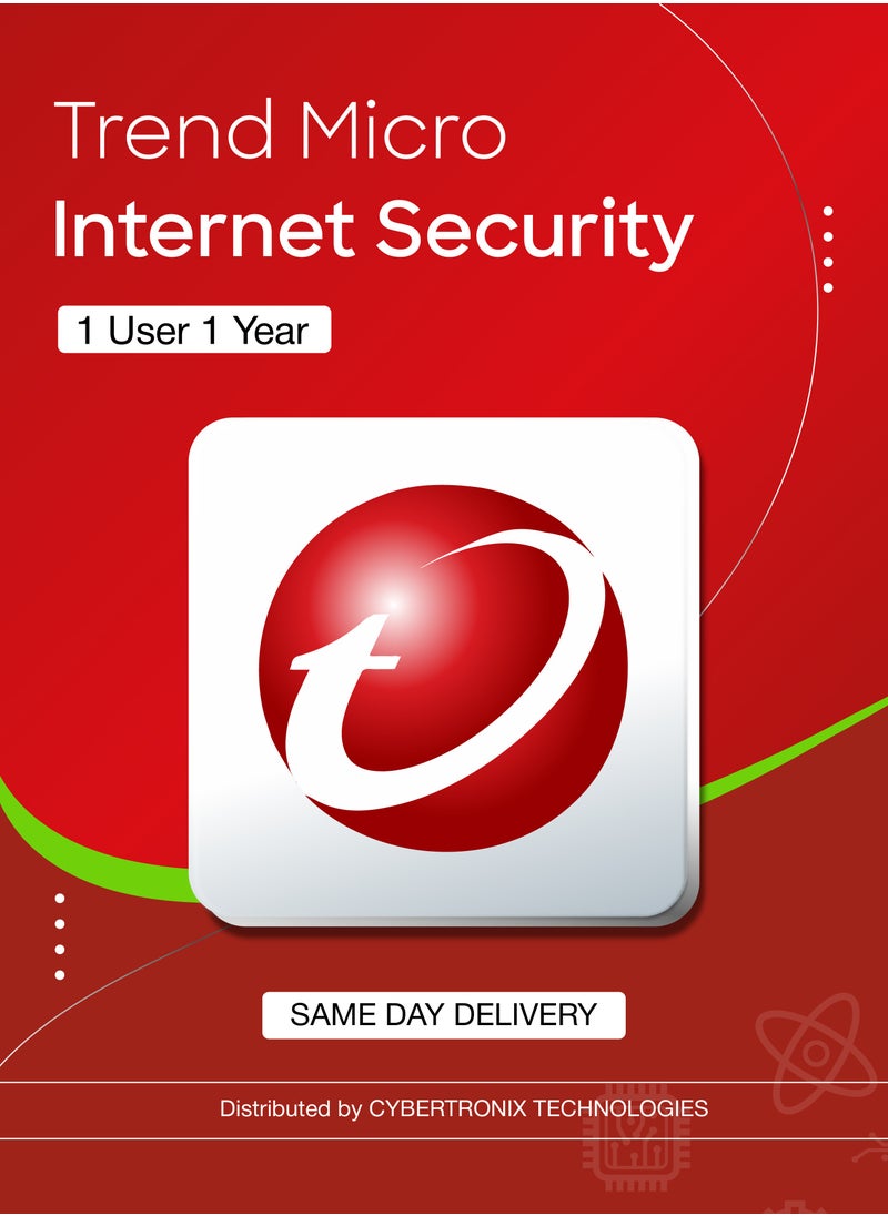 Trend Micro Trend Micro Internet Security | 1 User 1 Year | Digital License | Same-Day Delivery 