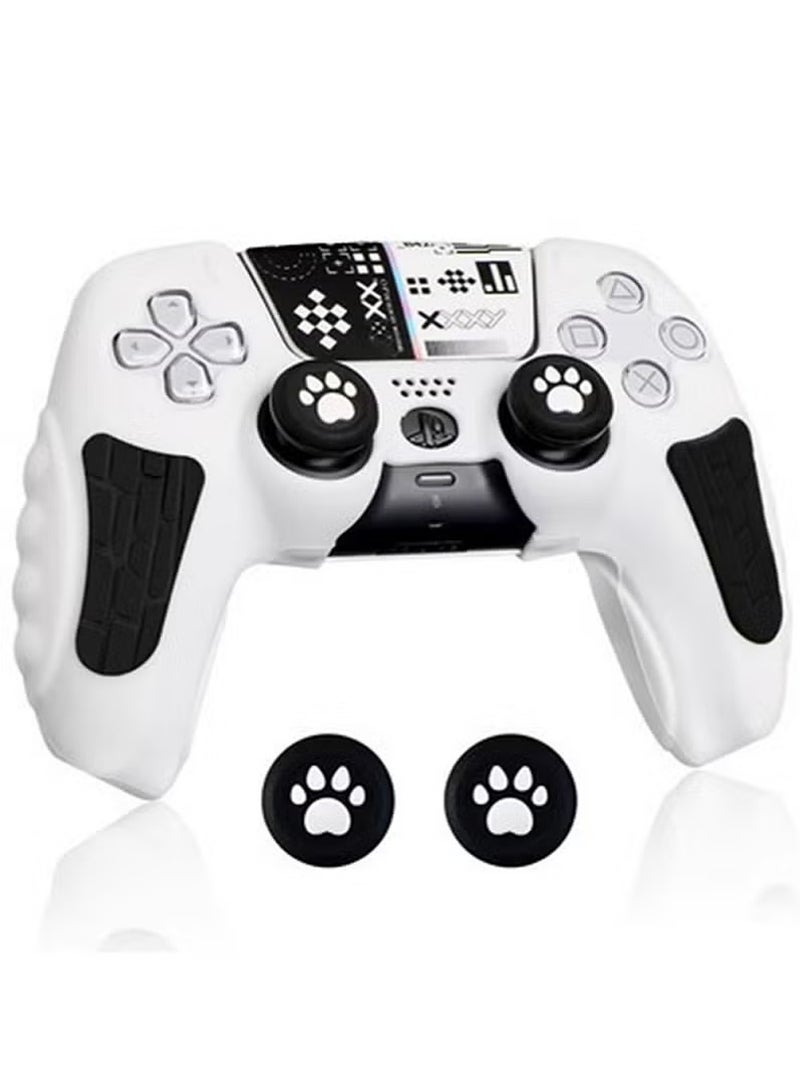 IINE Case Cover for PS5/PS5 Slim Wireless Controller for Dual Sense Leather Texture Soft Silicone Protection Anti-scratch Anti-fall Case Cover Electronic game Machine Accessories - Image 1
