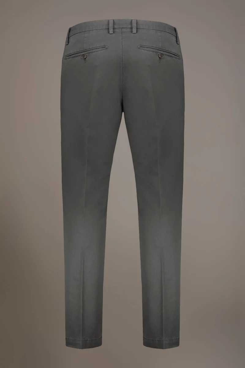 Doppelganger Grey Classic chino trousers - DK Grey for Men | Best Price UAE