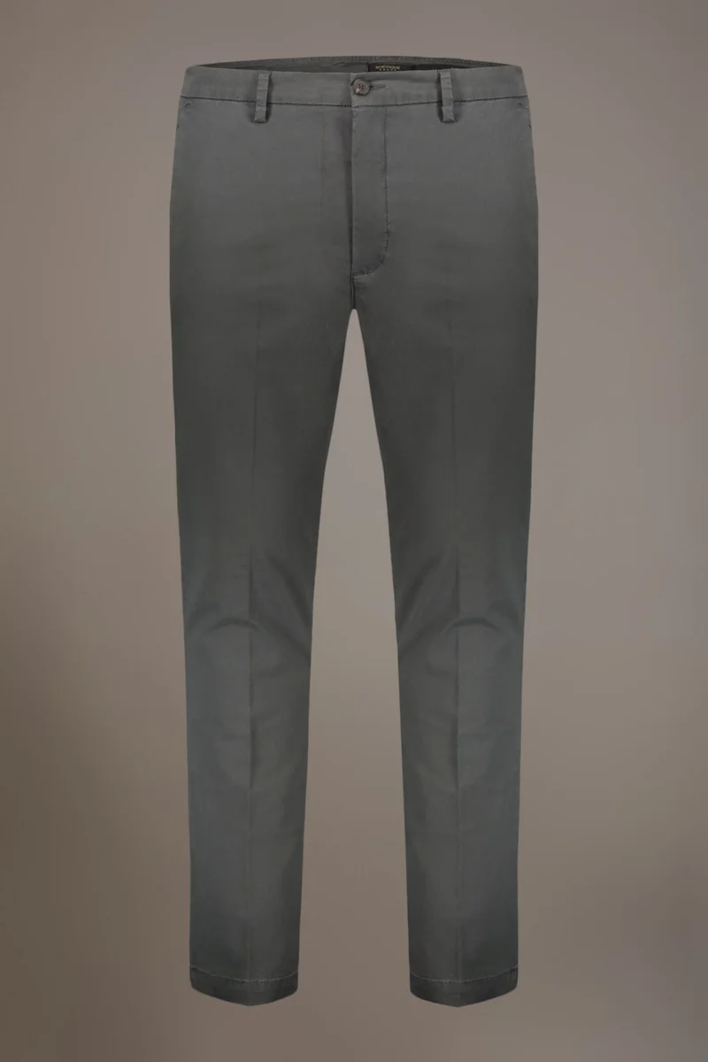 Doppelganger Grey Classic chino trousers - DK Grey for Men | Best Price UAE