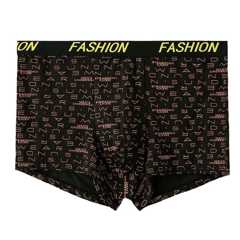 Men'S Underwear Direct High-End Ice Silk Underwear Comfortable Skin-Friendly Breathable Bottom Crotch Men'S Boxers - Image 5