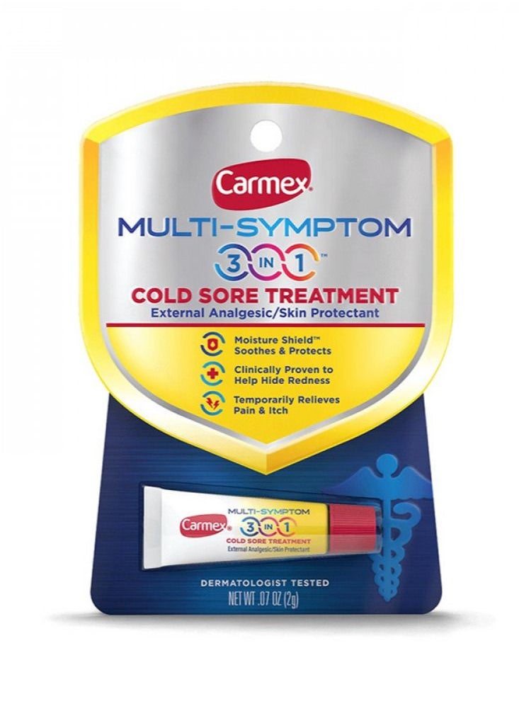 CARMEX - Carmex Multi-Symptom 3-in-1 Cold Sore Treatment 2g - Image 1