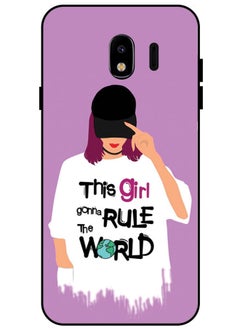 Protective Case Cover For Samsung Galaxy J4 2018 Smart Series Printed Protective Case Cover for Samsung J4 2018 The Girl Gonna Rule the World