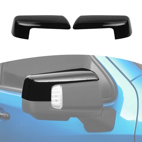 JOSHELA for Silverado Side Mirror Cover Cap Trim Black Fit for Chevy Silverado/GMC Sierra 2019-2025 Black Exterior Accessories 2pcs - Image 1