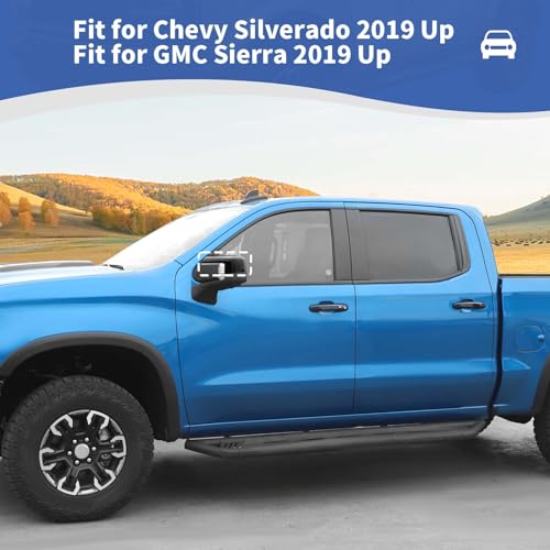JOSHELA for Silverado Side Mirror Cover Cap Trim Black Fit for Chevy Silverado/GMC Sierra 2019-2025 Black Exterior Accessories 2pcs - Image 4
