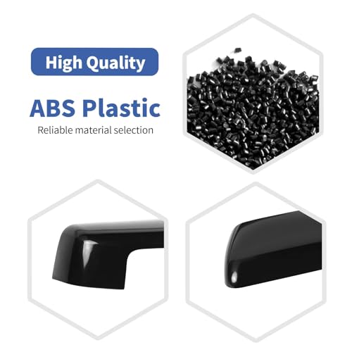 JOSHELA for Silverado Side Mirror Cover Cap Trim Black Fit for Chevy Silverado/GMC Sierra 2019-2025 Black Exterior Accessories 2pcs - Image 3